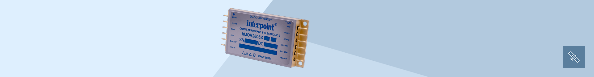 Zuverlässige DC/DC-Konverter der Interpoint hMOR-Serie™ für militärische Anwendungen