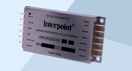 Die DC/DC-Wandler der Interpoint rMOR Serie bieten bis zu 120 Watt Leistung.