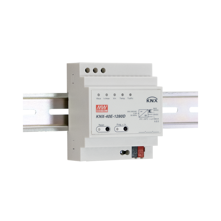 Mean Well KNX-40E-1280D KNX-Netzteil 180-264VAC 30V 1.28A Diagnosefunktion