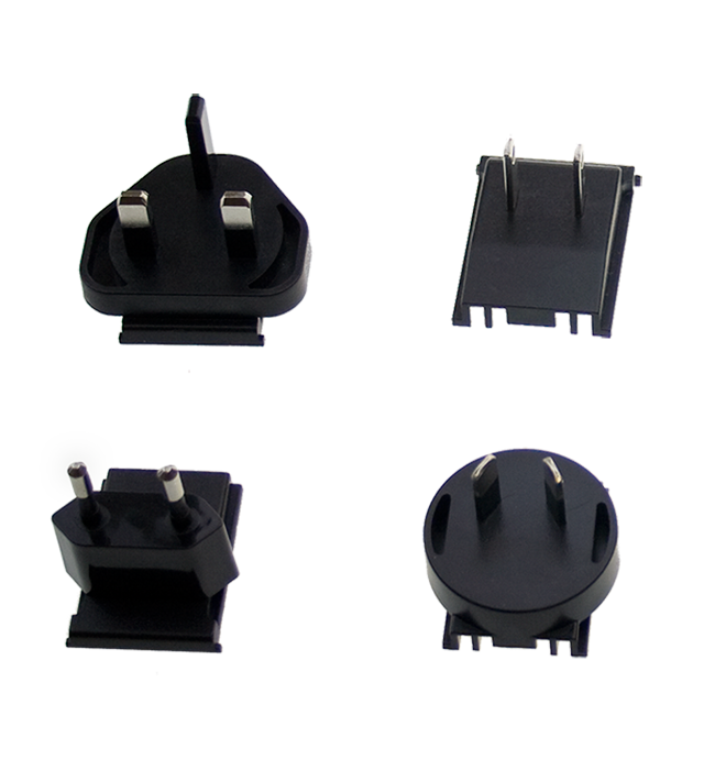 Mean Well AC-PLUG-MIX Steckeradapter für GE-Serie Set AU, EU, US, GB