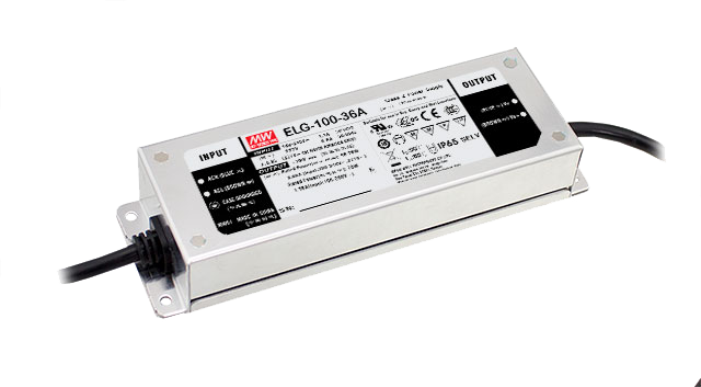 Mean Well ELG-100-24A LED-Treiber IP65 Konstantspannung Konstantstrom 100-305VAC 24V 4A