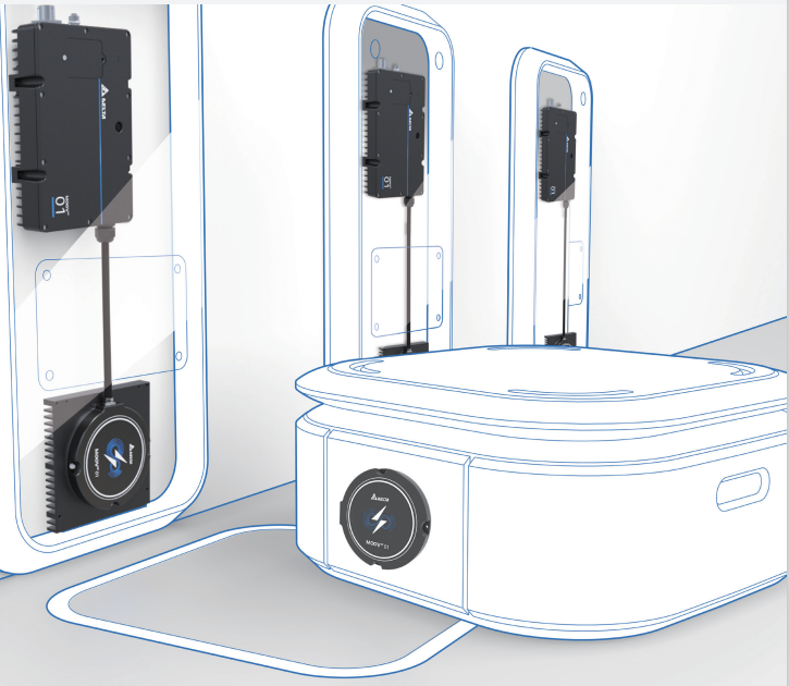 MOOVair 01 von Delta Standard Power Supplies, System für kabelloses Laden